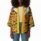 Proud Black Nurse RN Kimono African Stethoscope Kente Pattern