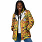 Proud Black Nurse RN Padded Jacket African Stethoscope Kente Pattern