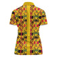 Proud Black Nurse RN Women Polo Shirt African Stethoscope Kente Pattern