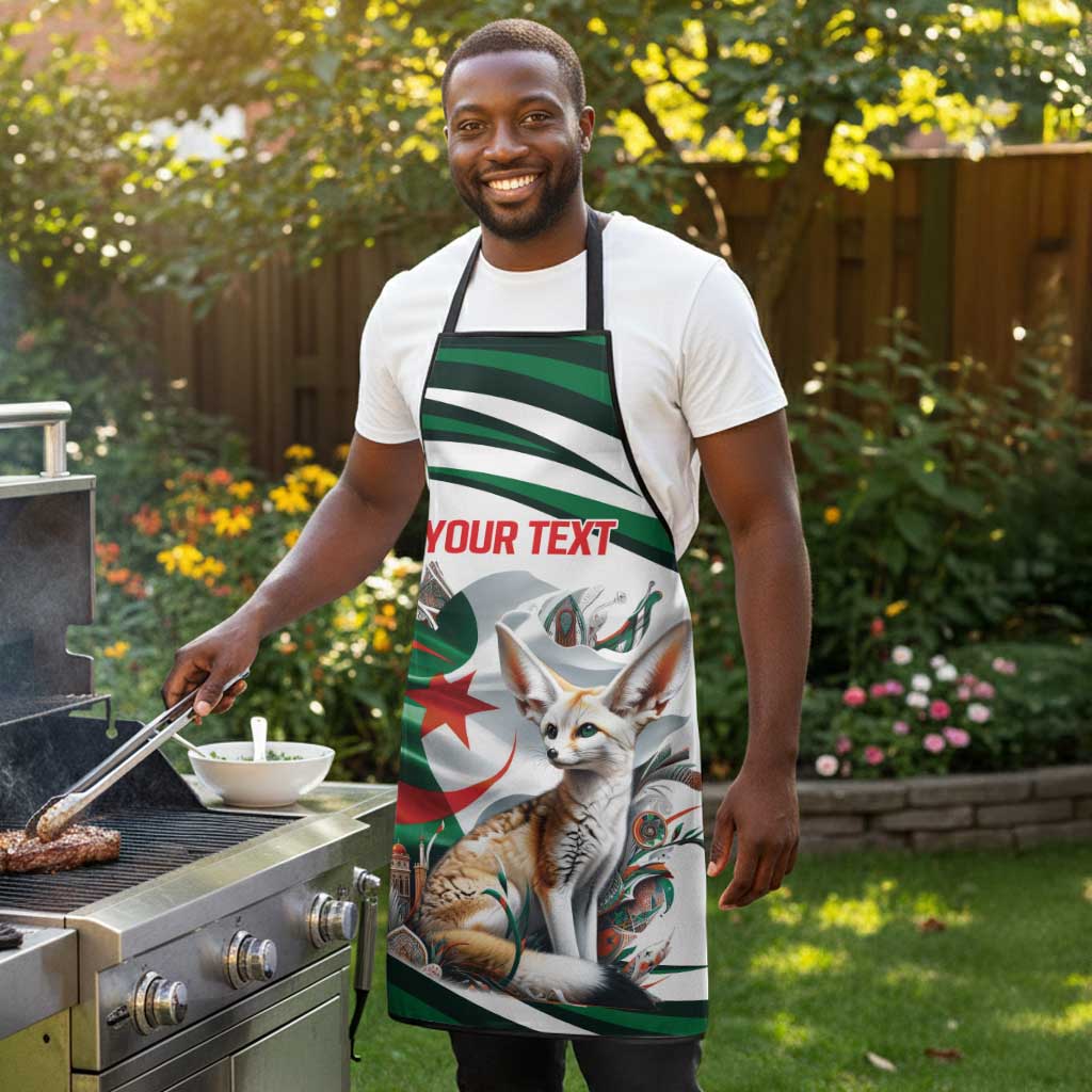 Algeria Fennec Fox Personalized Apron with Algerian Culture and Nature