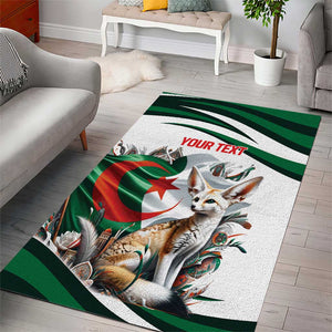 Algeria Fennec Fox Personalized Area Rug with Algerian Culture and Nature