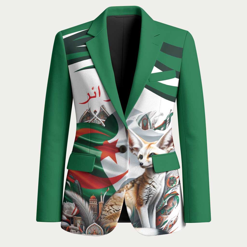 Algeria Fennec Fox Personalized Blazer with Algerian Culture and Nature