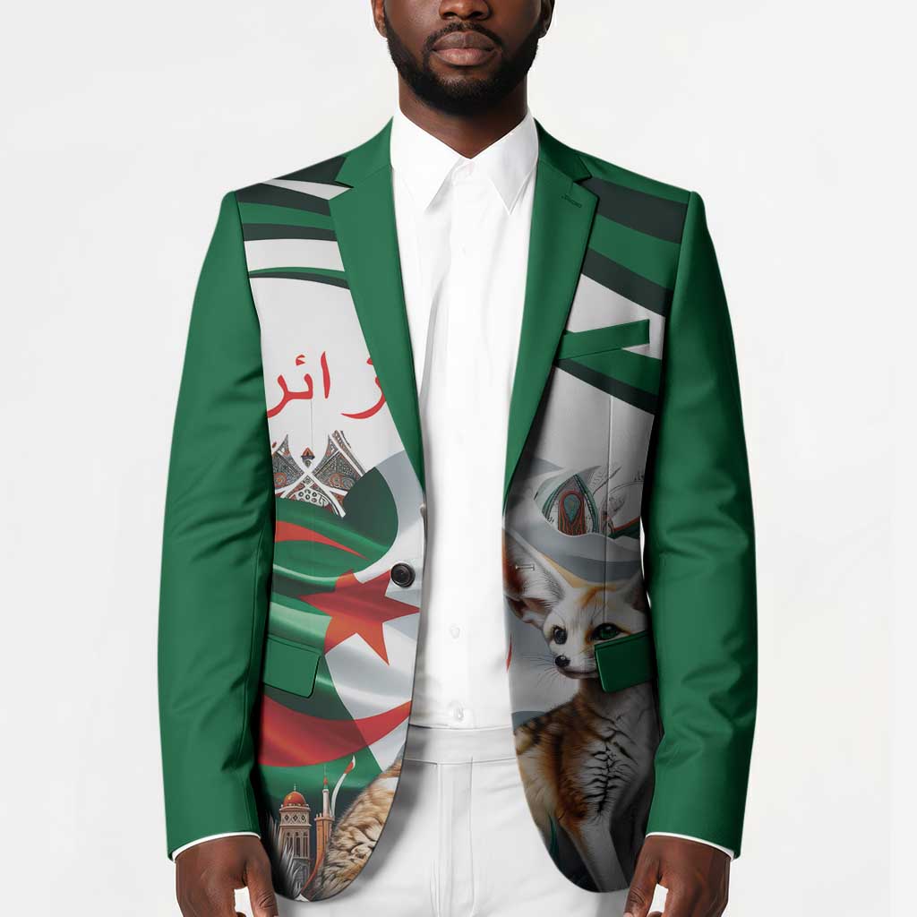 Algeria Fennec Fox Personalized Blazer with Algerian Culture and Nature