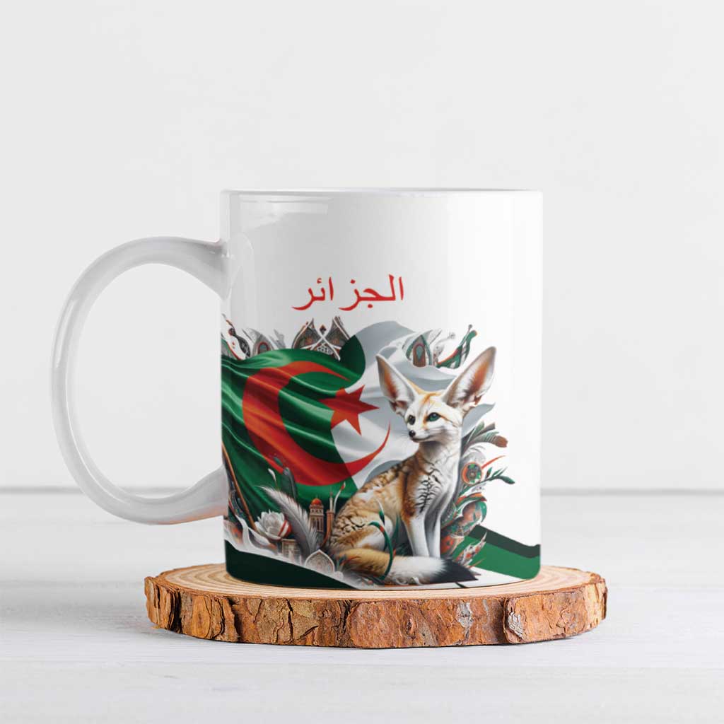 Algeria Fennec Fox Personalized Ceramic Mug with Algerian Culture and Nature