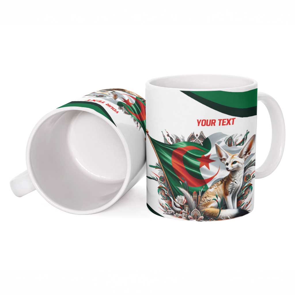 Algeria Fennec Fox Personalized Ceramic Mug with Algerian Culture and Nature