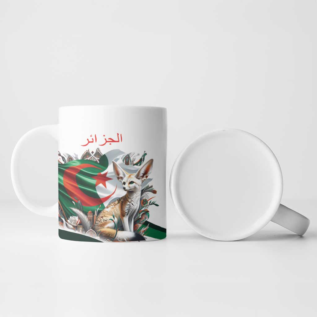 Algeria Fennec Fox Personalized Ceramic Mug with Algerian Culture and Nature