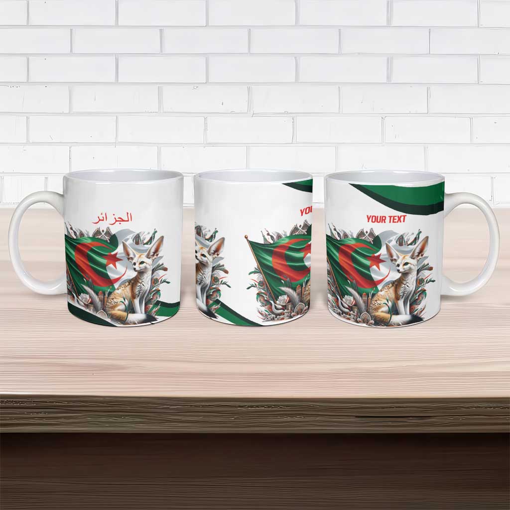 Algeria Fennec Fox Personalized Ceramic Mug with Algerian Culture and Nature