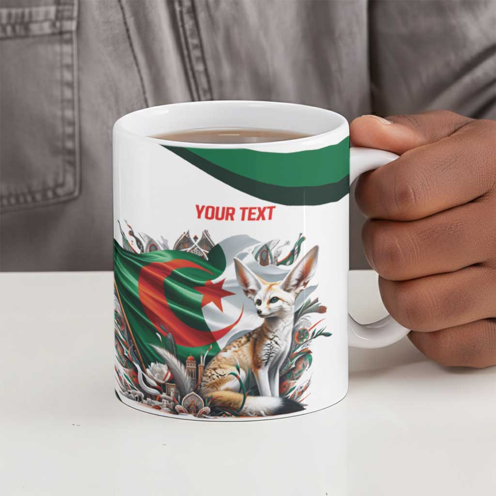 Algeria Fennec Fox Personalized Ceramic Mug with Algerian Culture and Nature