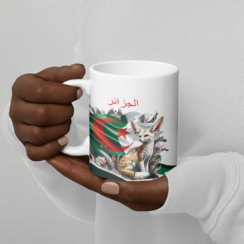 Algeria Fennec Fox Personalized Ceramic Mug with Algerian Culture and Nature