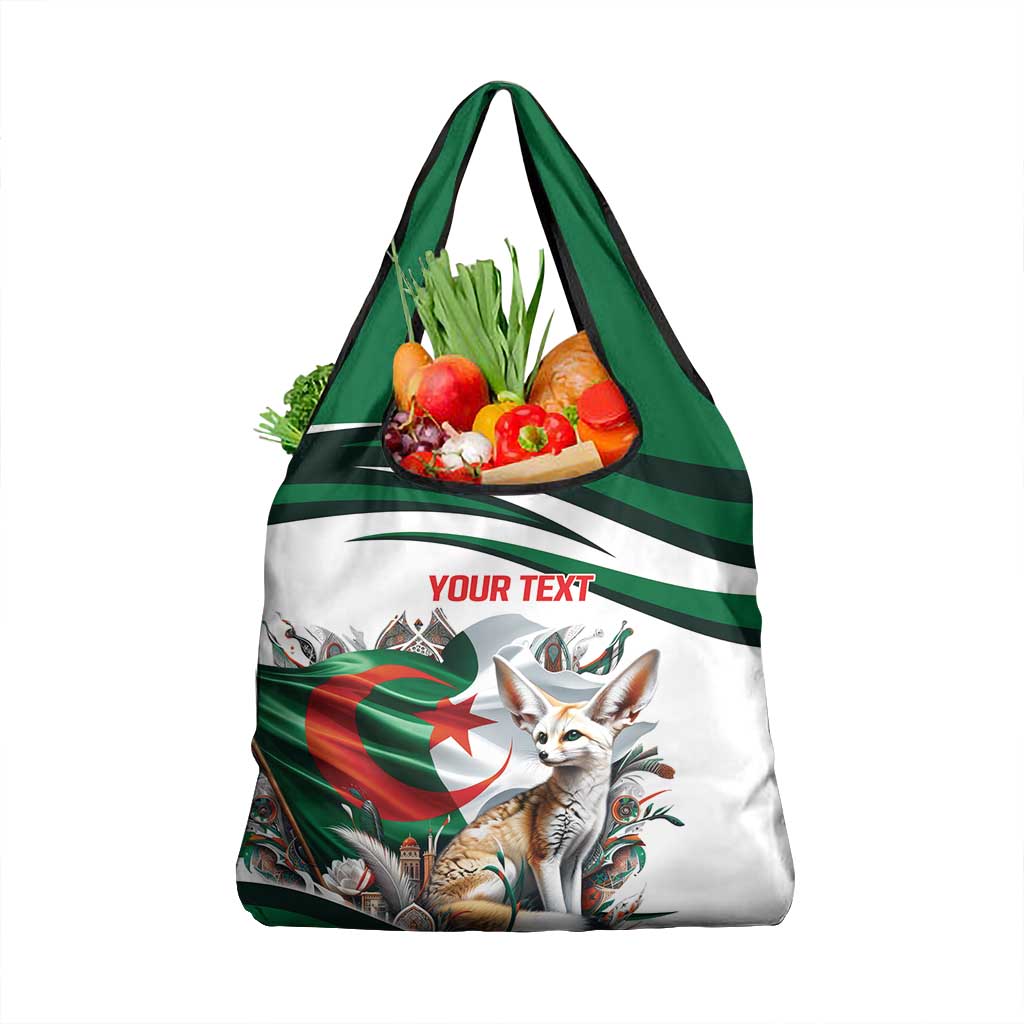 Algeria Fennec Fox Personalized Grocery Bag with Algerian Culture and Nature