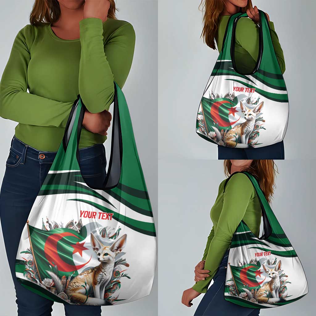 Algeria Fennec Fox Personalized Grocery Bag with Algerian Culture and Nature