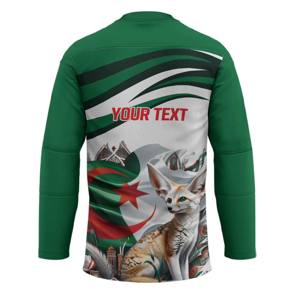 Algeria Fennec Fox Personalized Hockey Jersey with Algerian Culture and Nature
