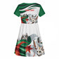 Algeria Fennec Fox Personalized Kid Short Sleeve Dress with Algerian Culture and Nature