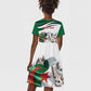 Algeria Fennec Fox Personalized Kid Short Sleeve Dress with Algerian Culture and Nature