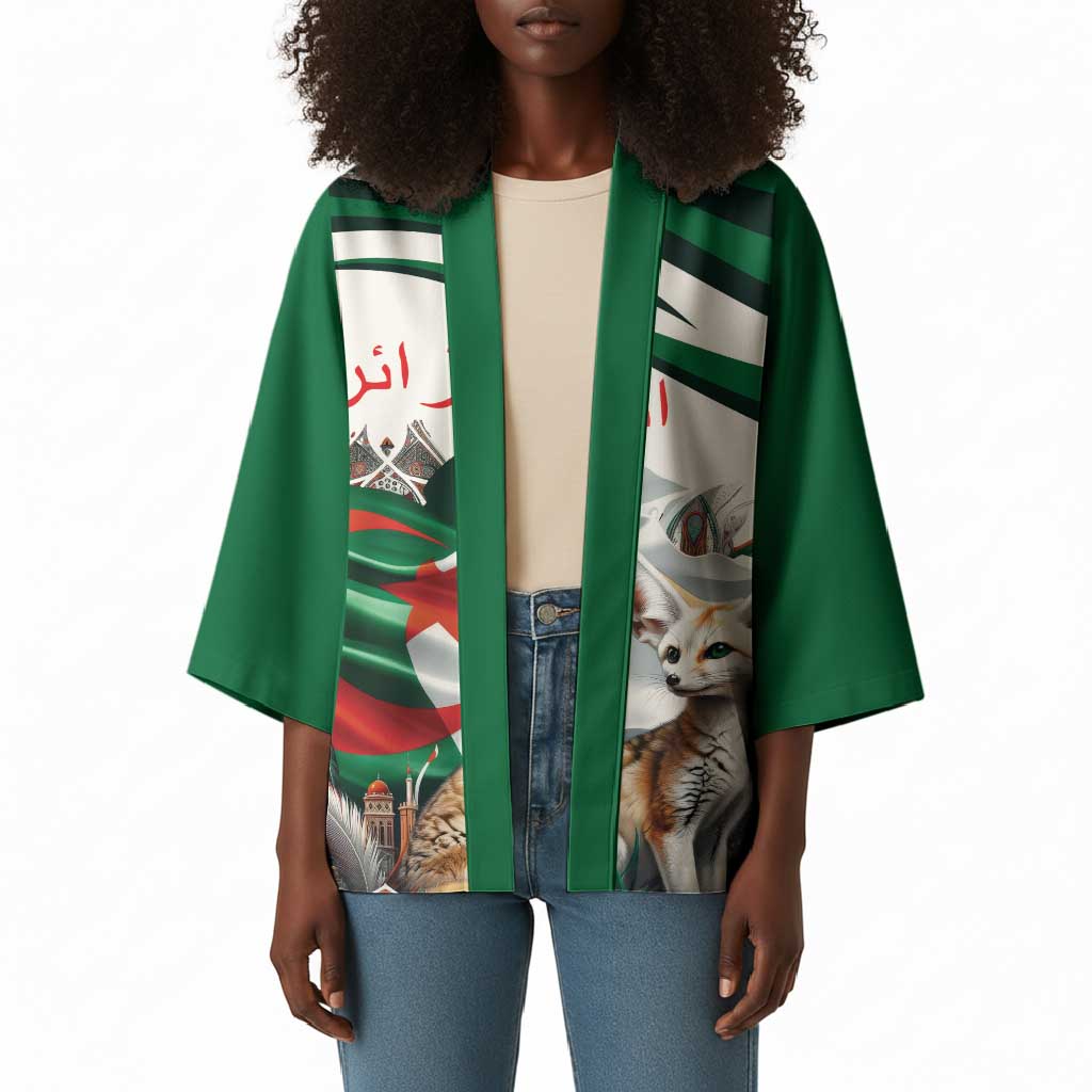 Algeria Fennec Fox Personalized Kimono with Algerian Culture and Nature