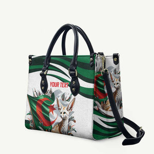 Algeria Fennec Fox Personalized Leather Bag with Algerian Culture and Nature