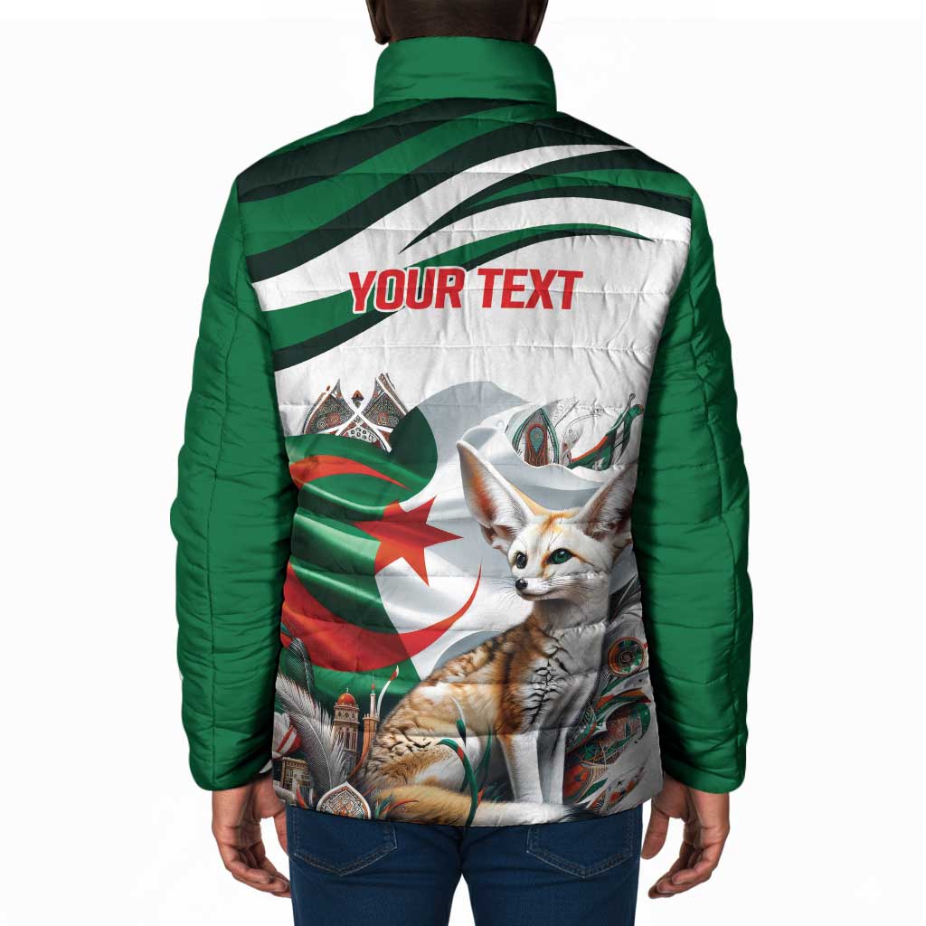 Algeria Fennec Fox Personalized Padded Jacket with Algerian Culture and Nature