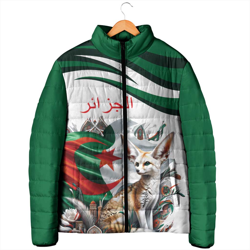 Algeria Fennec Fox Personalized Padded Jacket with Algerian Culture and Nature