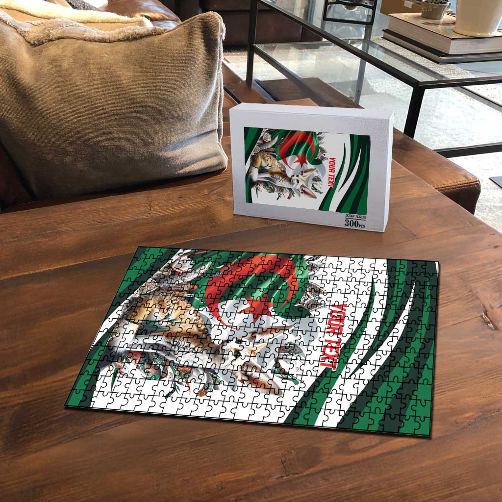 Algeria Fennec Fox Personalized Puzzle with Algerian Culture and Nature