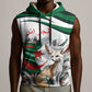 Algeria Fennec Fox Personalized Sleeveless Hoodie with Algerian Culture and Nature - African Pride
