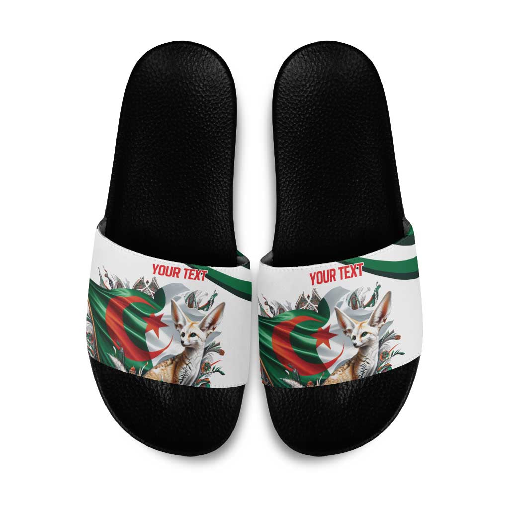 Algeria Fennec Fox Personalized Slide Sandals with Algerian Culture and Nature