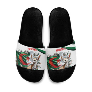 Algeria Fennec Fox Personalized Slide Sandals with Algerian Culture and Nature