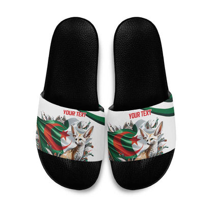 Algeria Fennec Fox Personalized Slide Sandals with Algerian Culture and Nature