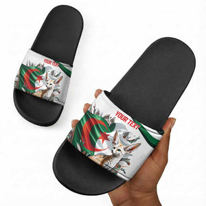 Algeria Fennec Fox Personalized Slide Sandals with Algerian Culture and Nature