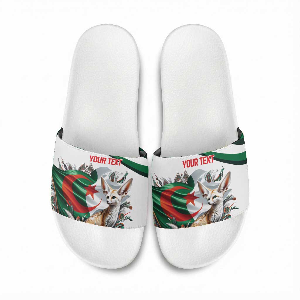 Algeria Fennec Fox Personalized Slide Sandals with Algerian Culture and Nature