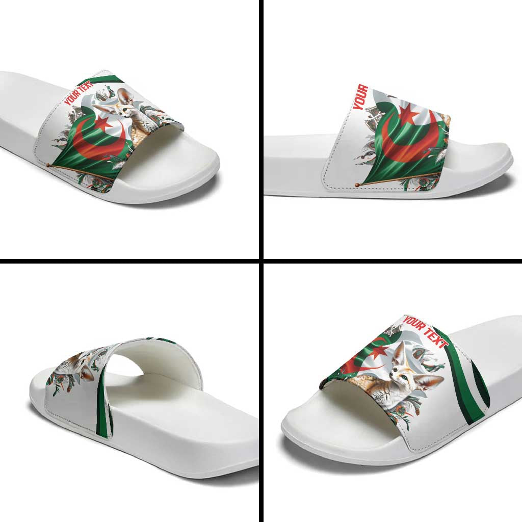 Algeria Fennec Fox Personalized Slide Sandals with Algerian Culture and Nature