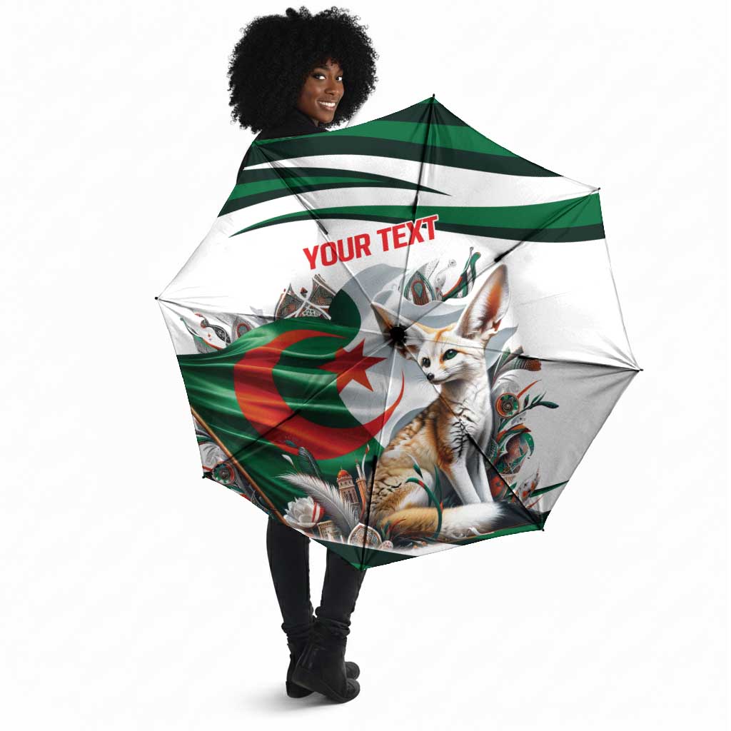Algeria Fennec Fox Personalized Umbrella with Algerian Culture and Nature