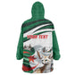 Algeria Fennec Fox Personalized Wearable Blanket Hoodie with Algerian Culture and Nature