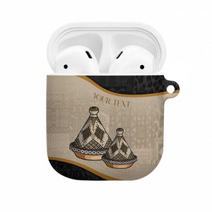 Algeria Tajine Dish Personalized AirPods Case with African Tribal Pattern