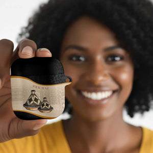 Algeria Tajine Dish Personalized AirPods Case with African Tribal Pattern