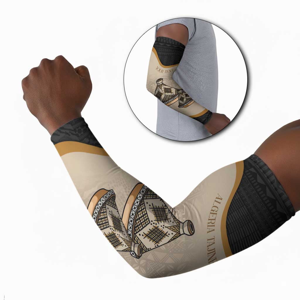 Algeria Tajine Dish Personalized Arm Sleeves with African Tribal Pattern
