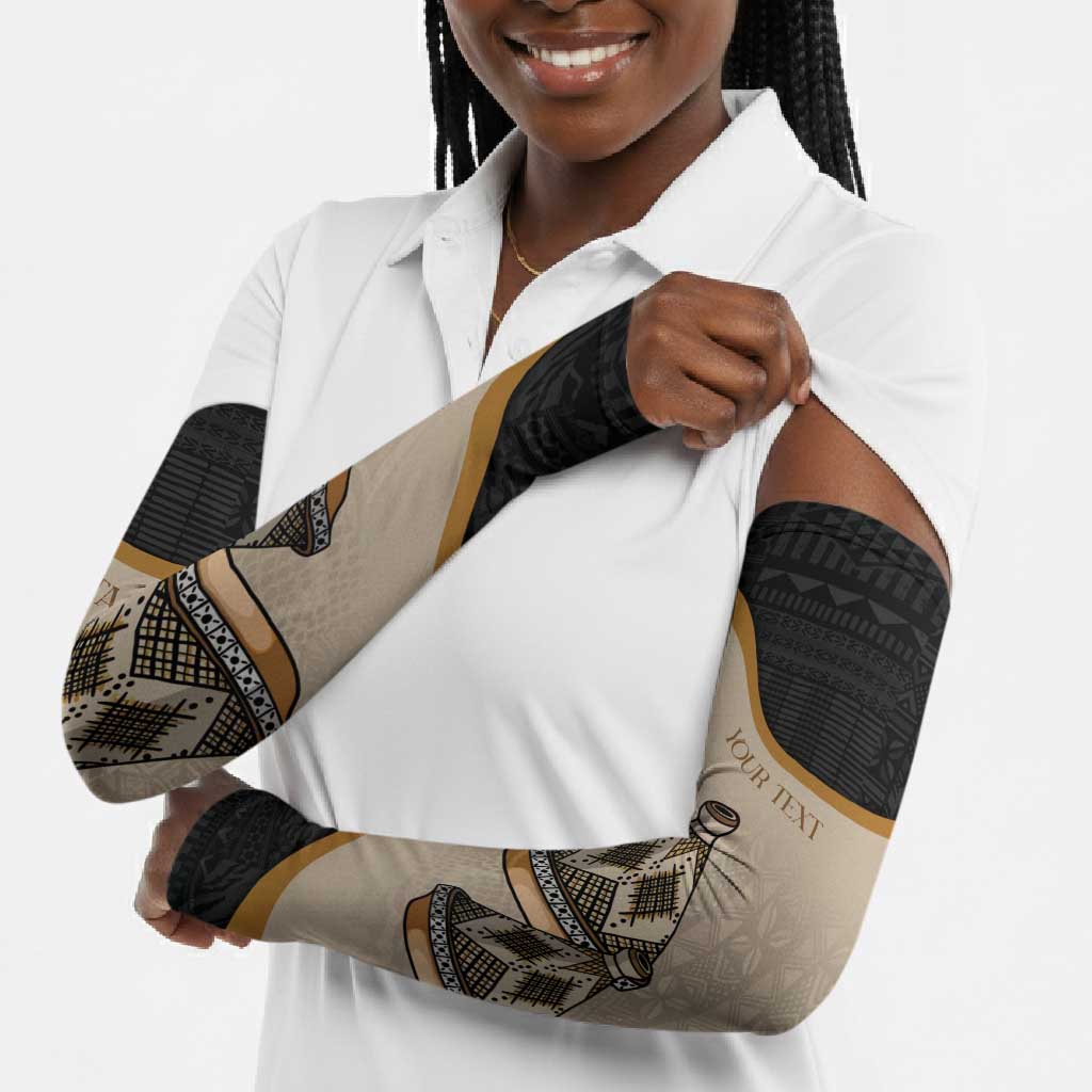 Algeria Tajine Dish Personalized Arm Sleeves with African Tribal Pattern