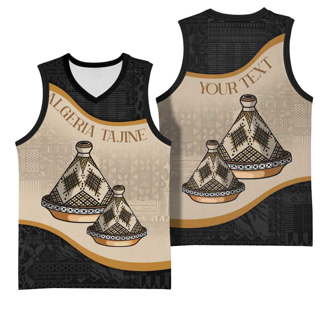 Algeria Tajine Dish Personalized Basketball Jersey with African Tribal Pattern LT9