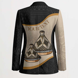 Algeria Tajine Dish Personalized Blazer with African Tribal Pattern