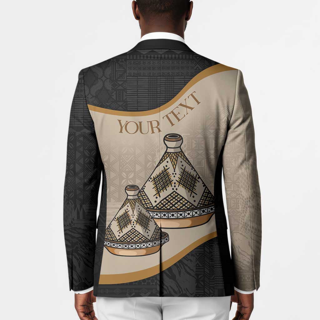 Algeria Tajine Dish Personalized Blazer with African Tribal Pattern