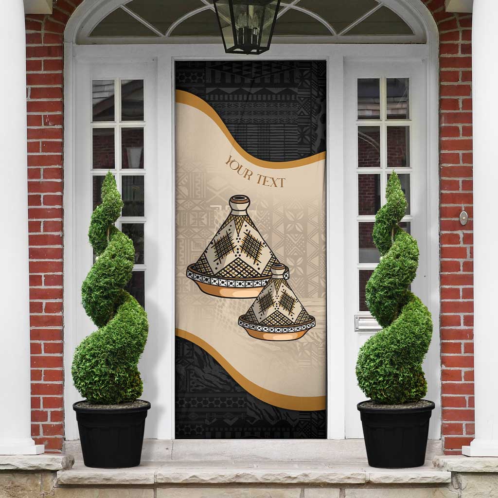 Algeria Tajine Dish Personalized Door Cover with African Tribal Pattern