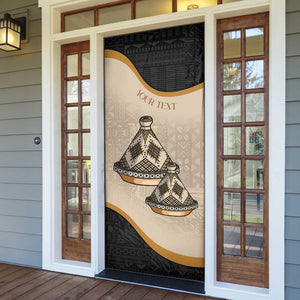 Algeria Tajine Dish Personalized Door Cover with African Tribal Pattern