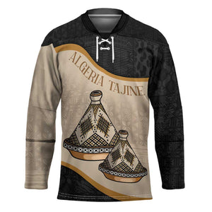 Algeria Tajine Dish Personalized Hockey Jersey with African Tribal Pattern