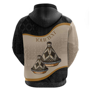 Algeria Tajine Dish Personalized Hoodie with African Tribal Pattern