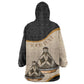 Algeria Tajine Dish Personalized KId Wearable Blanket Hoodie with African Tribal Pattern