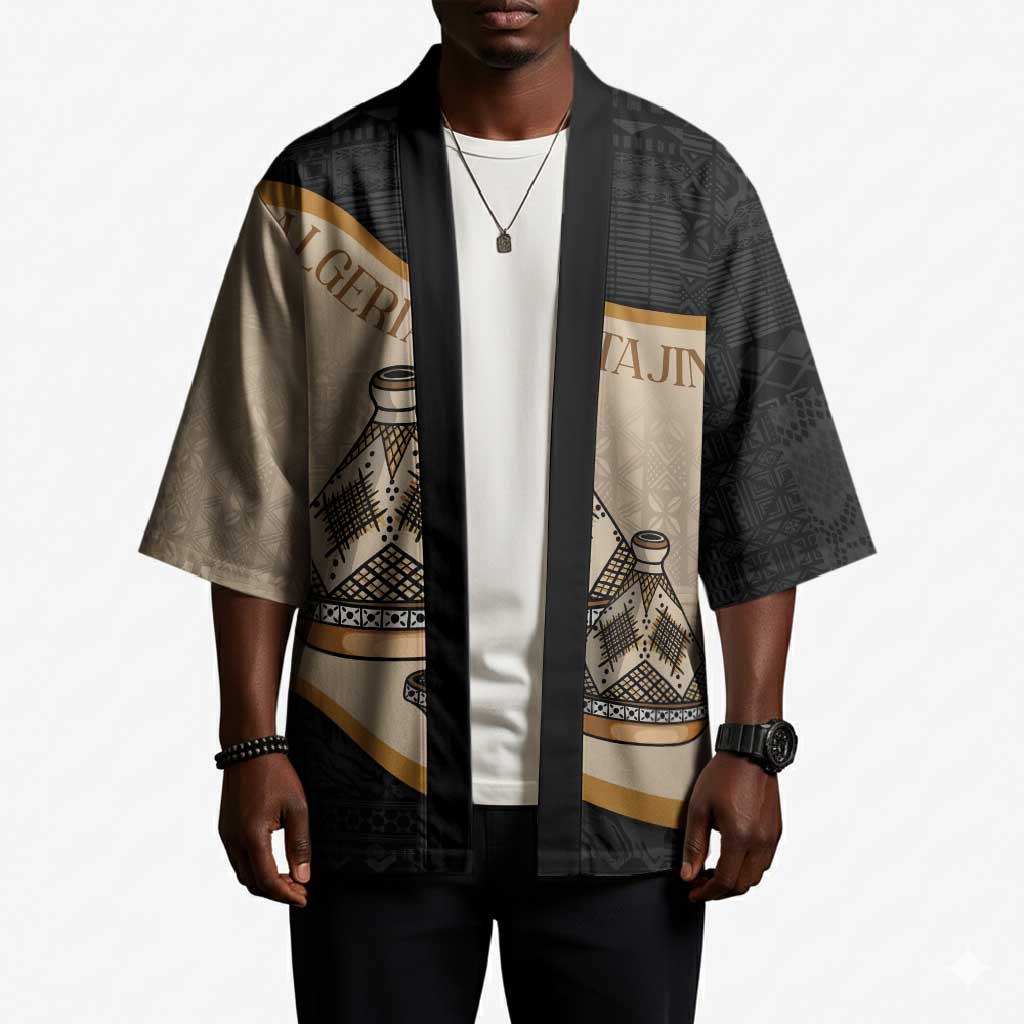 Algeria Tajine Dish Personalized Kimono with African Tribal Pattern