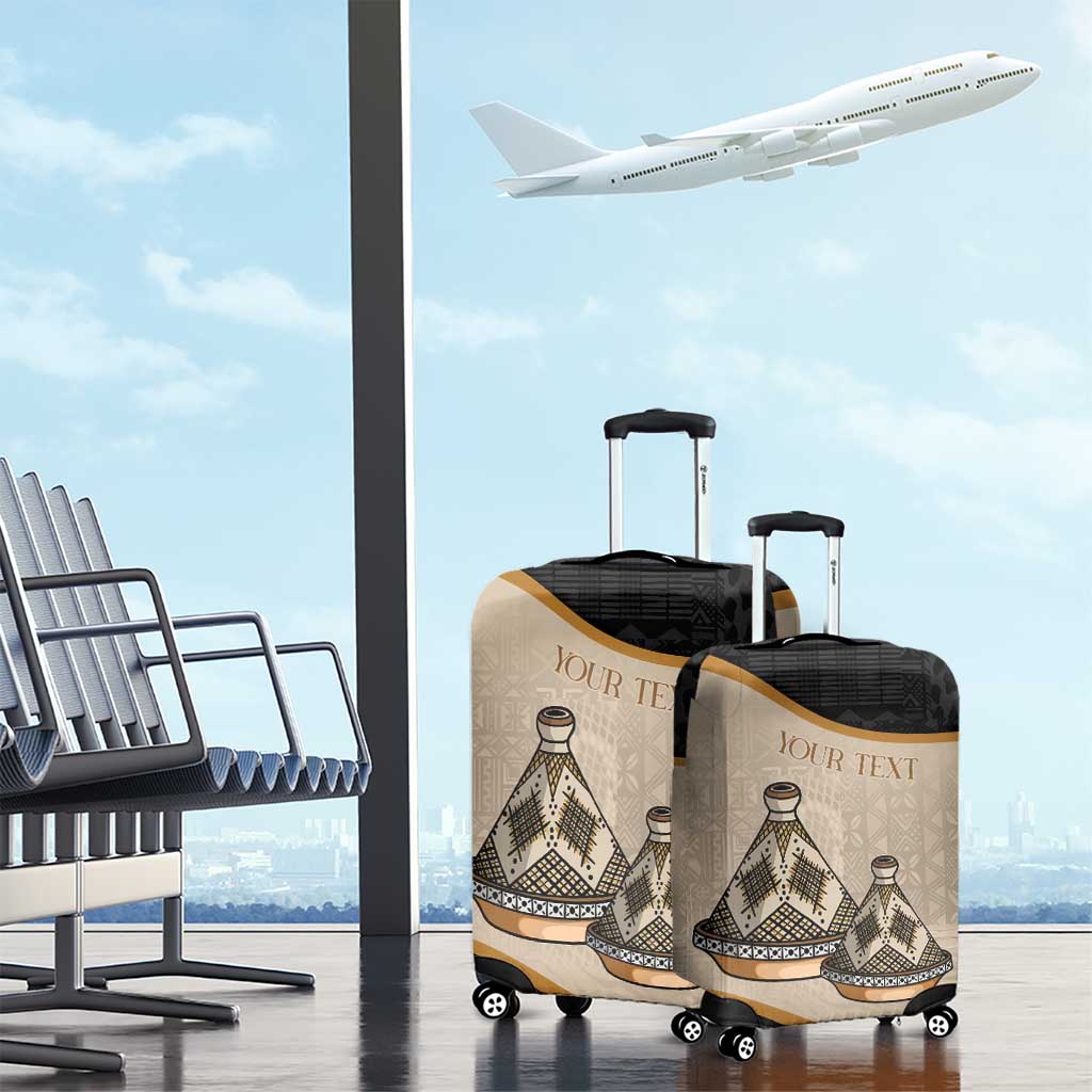 Algeria Tajine Dish Personalized Luggage Cover with African Tribal Pattern