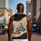 Algeria Tajine Dish Personalized Men Tank Top with African Tribal Pattern