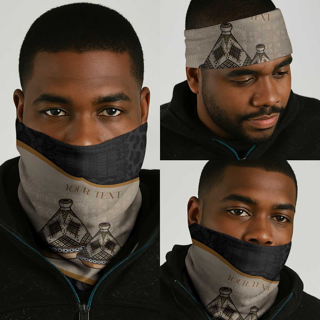 Algeria Tajine Dish Personalized Neck Gaiter African Tribal Pattern LT9