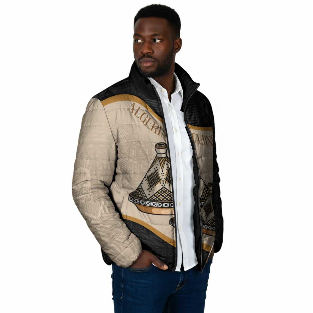 Algeria Tajine Dish Personalized Padded Jacket with African Tribal Pattern