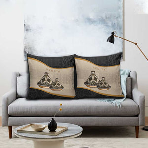 Algeria Tajine Dish Personalized Pillow Cover with African Tribal Pattern